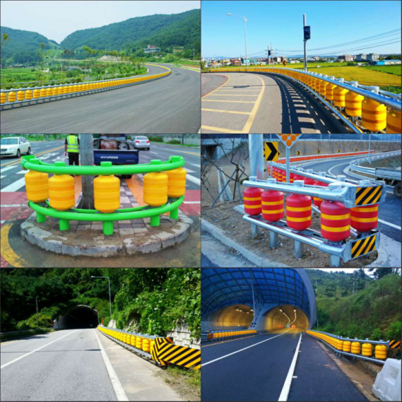Vista - barreira resistente da estrada da segurança, anti - a barreira do rolo da estrada do impacto