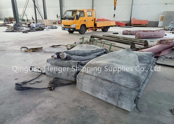 Qualidade Marine Rubber Airbag Pneumatic Rubber Fender with 0.8-3 M Diameter 4-25 M Length and Medium Pressure (4-5) fábrica