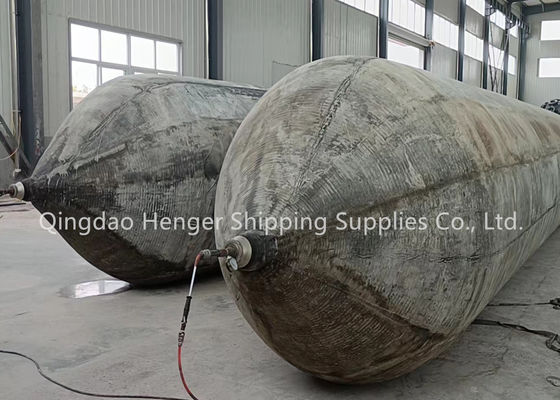 Qualidade Marine Rubber Airbag with Anti Static Discharge Valve for Flammable Cargo Areas, 0.8-3 M Diameter and 4-25 M Length fábrica