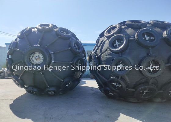 Qualidade Customized ISO17357 Pneumatic Rubber Fender 0.3-4.8 M for Marine Applications fábrica