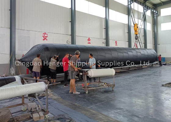 Qualidade Marine Rubber Airbag Pneumatic Rubber Fender with 0.8-3 M Diameter 4-25 M Length and Medium Pressure (4-5) fábrica