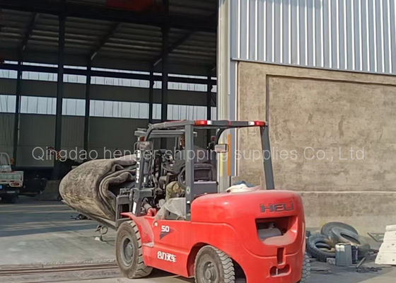 Qualidade Lançamento pneumático do certificado 1.8x12m Marine Rubber Airbags For Ship de DNV fábrica