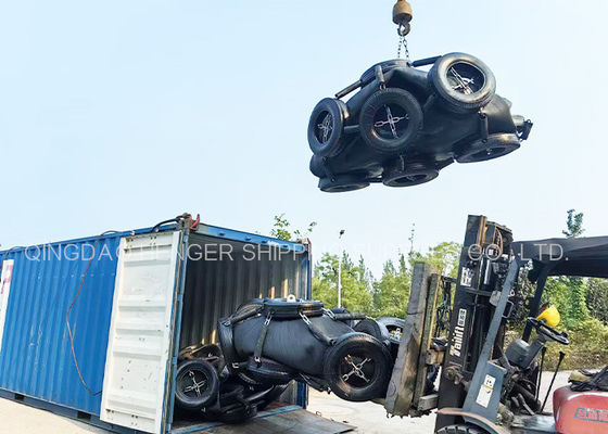 Qualidade Fender de borracha pneumática marítima preta ISO17357 Certificado 80Kpa fábrica