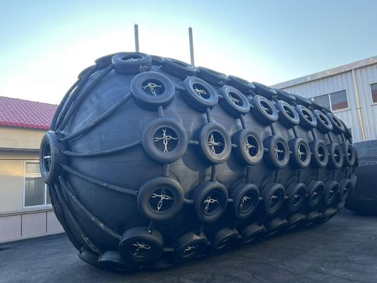 Qualidade Método de instalação de rede de cadeia e pneus Dock Floating Inflatable Fender 50kPa/80kPa para proteção versátil fábrica