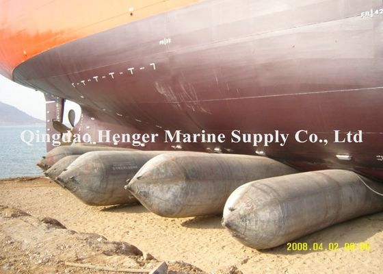 Qualidade Airbag de Borracha Marinha HENGER para Serviço Pesado com Cordão de Pneu Sintético de 4-12 Camadas para Lançamento Seguro de Navios, 0,8-3 M de Diâmetro e 4-25 M de Comprimento fábrica