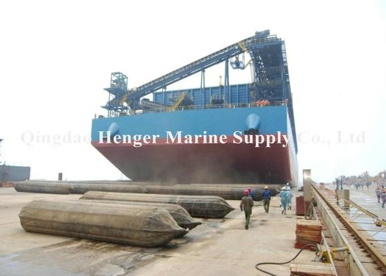 Qualidade Rolos de levantamento pesados infláveis Marine Rubber Airbags Ship Launching 1.5m x 9m 8 camadas fábrica