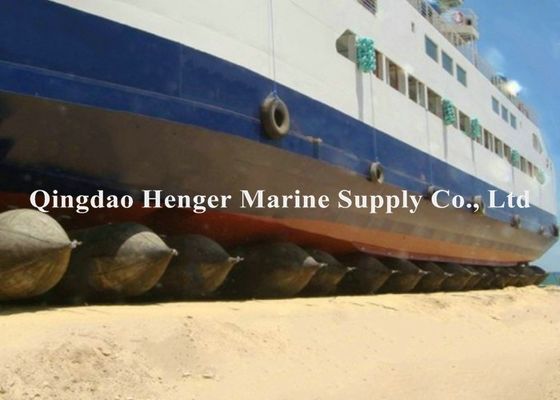 Qualidade Rolos de levantamento pesados infláveis Marine Rubber Airbags Ship Launching 1.5m x 9m 8 camadas fábrica