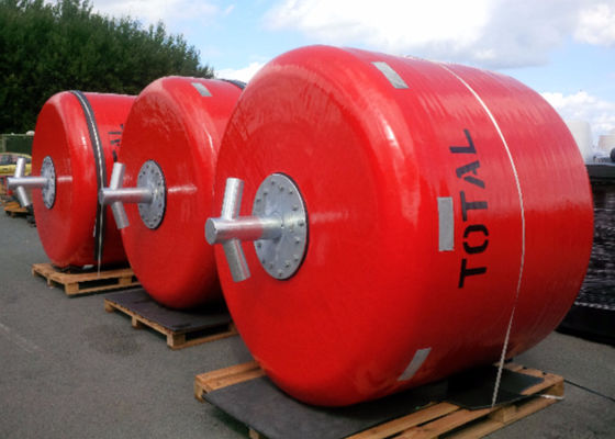 Qualidade Boia coloridas da navegação marinha de boias de amarração do navio com o revestimento exterior de Polyurea fábrica