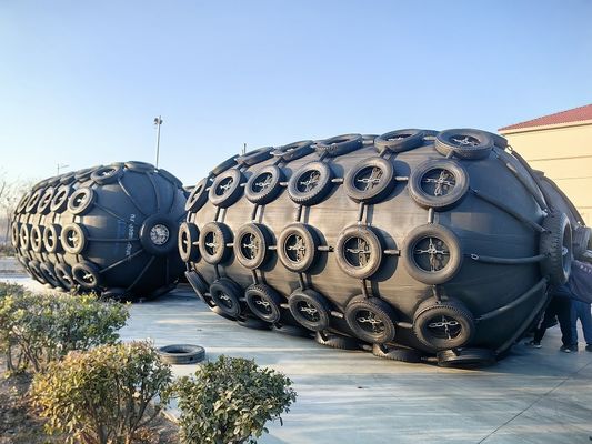 Qualidade 50Kpa 80Kpa Fender de borracha com rede de pneus de cadeia fábrica