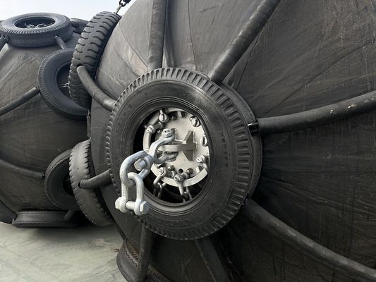 Qualidade 50Kpa 80Kpa Fender de borracha com rede de pneus de cadeia fábrica