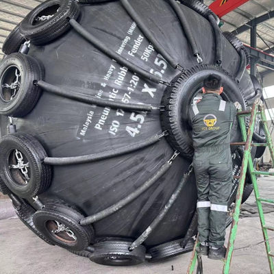 Qualidade Defensas Pneumáticas de Borracha Anticorrosivas para Ambientes de Água Salgada fábrica