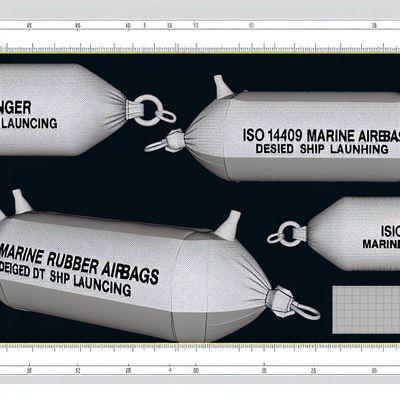Qualidade Henger Airbags de borracha marítima ISO14409 para o lançamento de navios fábrica