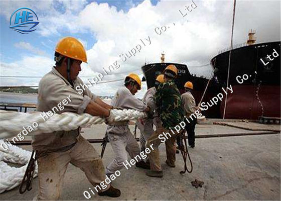 Qualidade Corda de nylon trançada rolada da amarração da costa do branco 8 da corda MTR de grande resistência para o navio fábrica