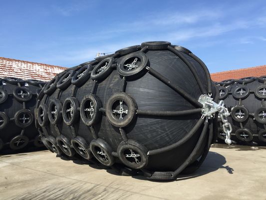 Qualidade Proteção 60% Nutural Marine Fender pneumática de borracha do navio 2x3.5m 50Kpa fábrica