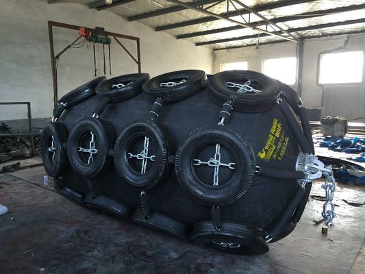 Qualidade Proteção 60% Nutural Marine Fender pneumática de borracha do navio 2x3.5m 50Kpa fábrica