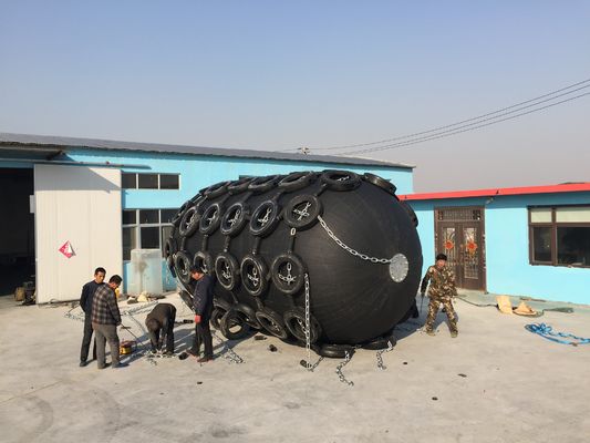 Qualidade Defensas para navios com excelente capacidade de absorção de choque, com pressão de inflação de 50KPa e desempenho fábrica