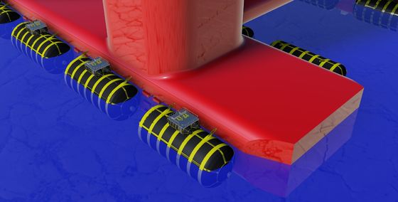 Qualidade Bolsas a ar de lançamento Marine Rubber Airbag inflável do navio da baixa pressão fábrica