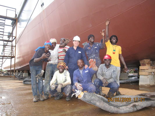 Qualidade Navio de D15*L20m 0.20Mpa que lança Marine Airbags Optimized Layout fábrica