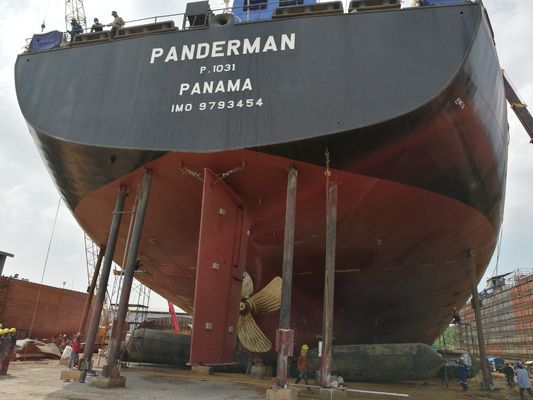 Qualidade embarcação de alta pressão de lançamento Marine Airbags das bolsas a ar do navio 18mtr fábrica