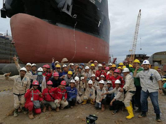 Qualidade embarcação de alta pressão de lançamento Marine Airbags das bolsas a ar do navio 18mtr fábrica