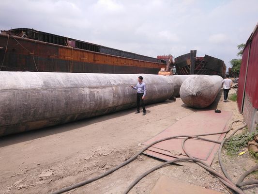 Qualidade ISO 14409:2011 Airbags certificados de 1800 mm de diâmetro para lançamento de navios com 6 a 10 anos de vida útil para aplicações marítimas fábrica