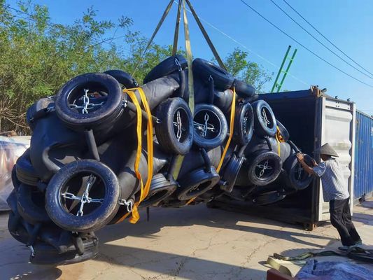 Qualidade Para-choque de borracha pneumático de Marine Fender Inflatable Floating Yokohama com rede da corrente fábrica