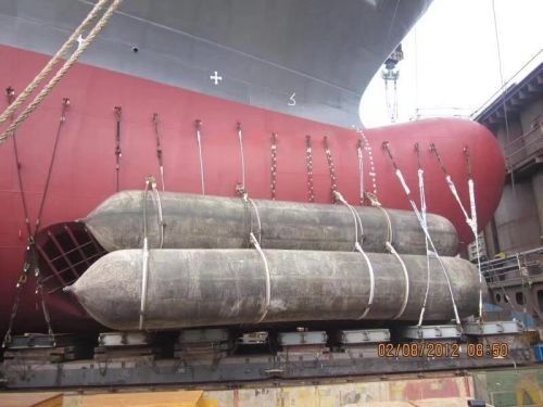 Qualidade ISO 14409:2011 Airbags certificados de 1800 mm de diâmetro para lançamento de navios com 6 a 10 anos de vida útil para aplicações marítimas fábrica