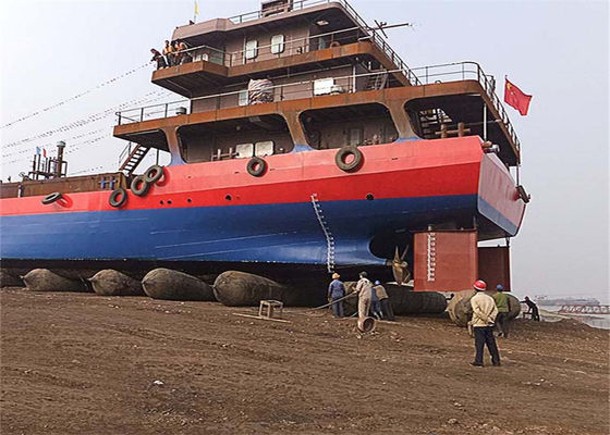 Qualidade Airbag Marinho de Borracha Pesado com 4-12 Camadas, Diâmetro de 0,8-3 M e Kit de Reparo para Lançamento de Navios fábrica