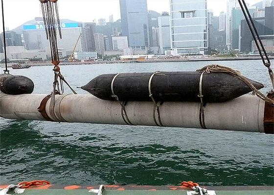 Qualidade ISO 14409 Certified Marine Rubber Airbag with 80kPa Working Pressure and Natural Rubber Material fábrica