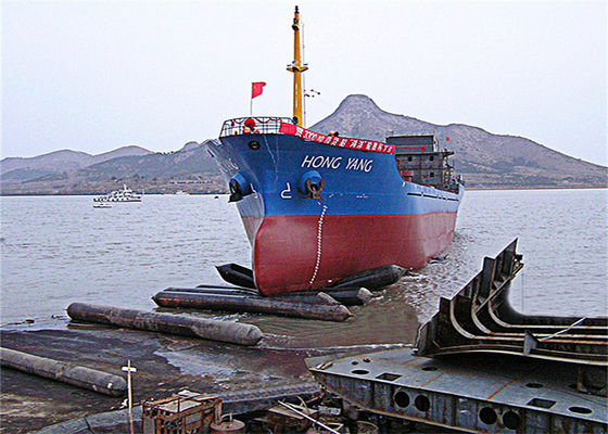 Qualidade ISO 14409 Certified Marine Rubber Airbag with 80kPa Working Pressure and Natural Rubber Material fábrica