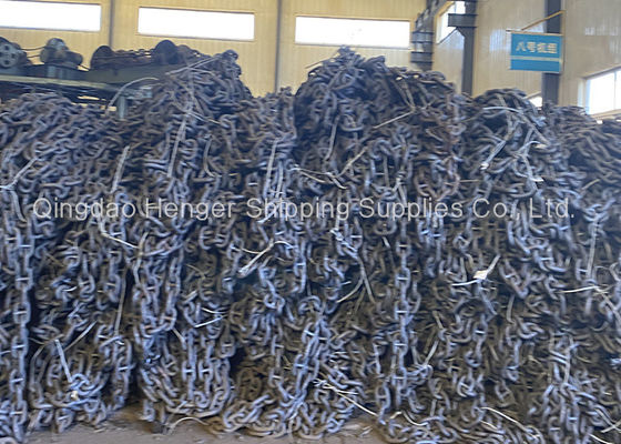 Qualidade Corrente de âncora pintada preta Marine Anchor Chain da relação do parafuso prisioneiro fábrica